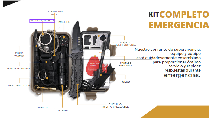 Kit De Supervivencia 15 en 1  ®️